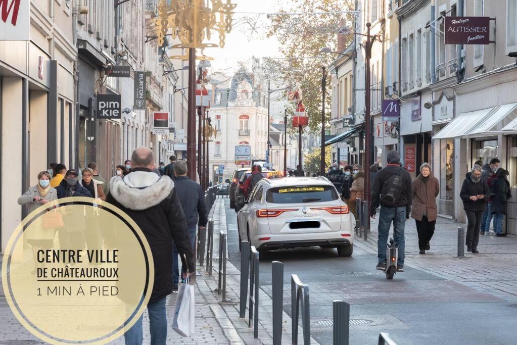 Le Petit Martial - Coeur De Ville,Refait A Neuf,Tout Equipe, Parking Châteauroux Kültér fotó